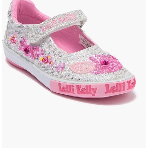 Lelli Kelly Glitter Daisy Dolly Mary Jane Sneakers - Picture 2 of 14